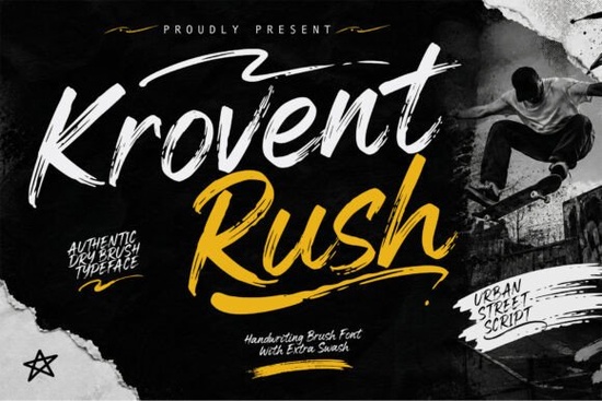 Krovent Rush Font